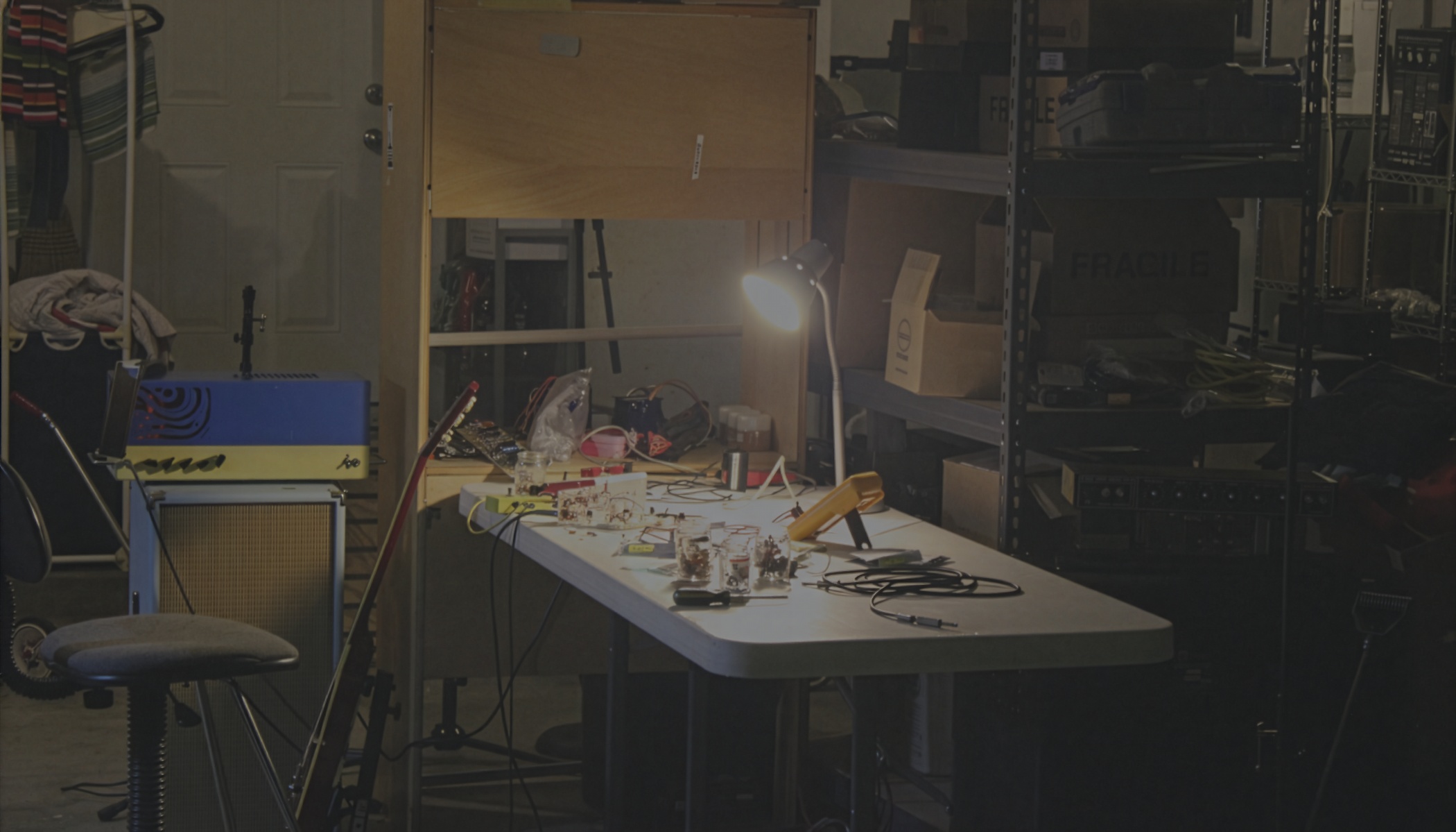 Photograph of Chris's garage circa 2014